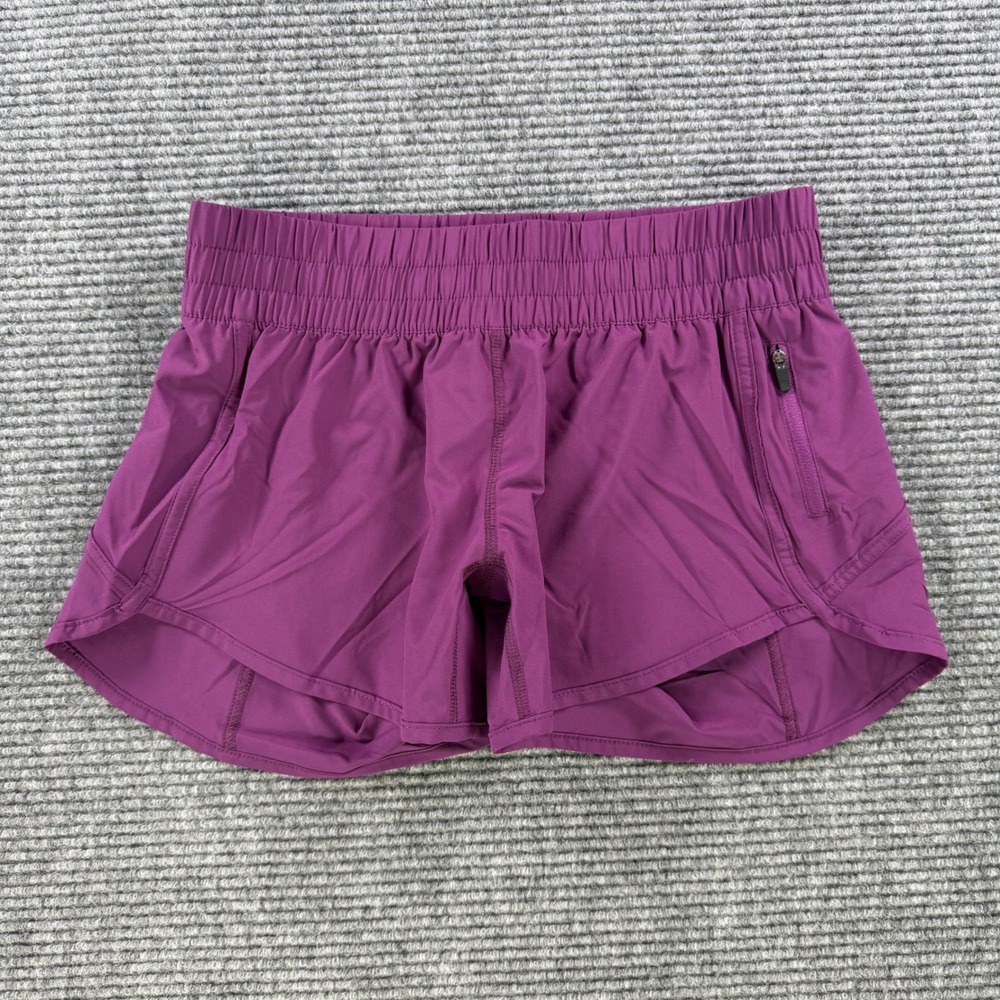 NEW Barbell Apparel Sunrise Runner Shorts Womens Medium Iris Purple Flexlite